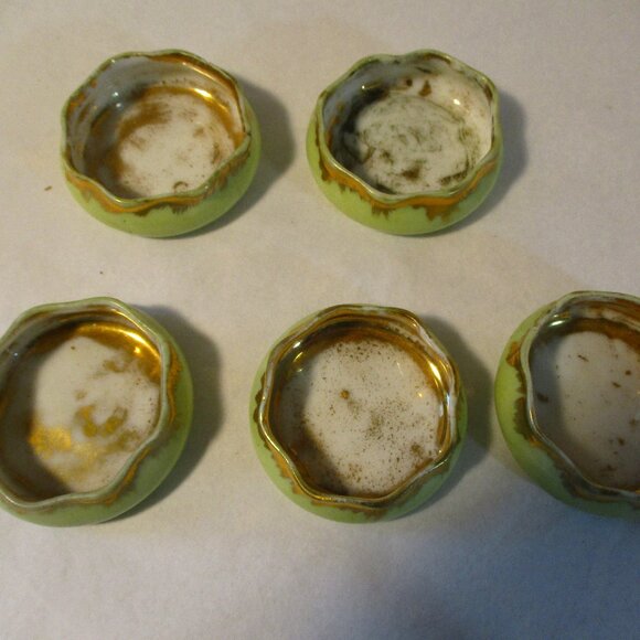 Antique Vintage Haviland Limoges France Lusterware Open Salts Dishes - Picture 7 of 9